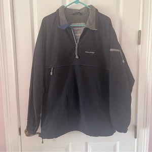 Hollister Permance Outerware navy and grey pullover jacket size large